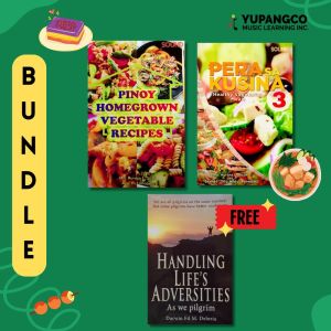 PINOY HOMEGROWN VEGETABLE RECIPES / PERA SA KUSINA 3 Healthy Vegetarian Meals - By MA. AURORA L. SICAT - COOK BOOK-BUNDLE with FREEBIES HANDLING LIFE ADVERSITIES