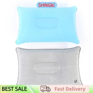 SHNGki Inflatable Air Pillow Bed Sleeping Camping Pillow PVC Nylon Neck Pillow