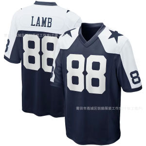 Áo đấu bóng bầu dục Mỹ Dallas Cowboys 88 # Áo đấu ngắn tay LAMB