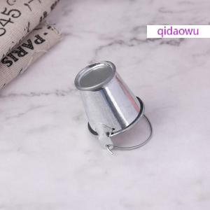 qidaowu 1 6 1 12 Dollhouse Miniature Metal Bucket Mini Kitchen Decor Pretnd Play Toy