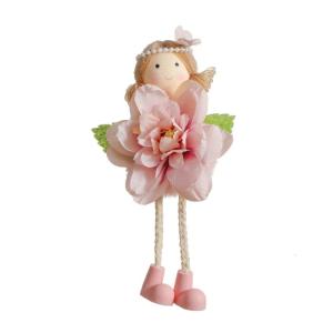 Decorative Girl Doll Pendant Beautifully Crafted Girl Doll With Flower Detail For Stylish Bag Enhancement