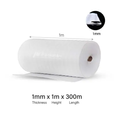 EPE Foam Roll (0.5mm / 1mm / 2mm / 3mm Thickness) Cushion Foam | Foam Wrap | Polyethylene Roll