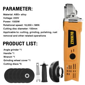 DeWALT 1500W Angle Grinder 100mm
