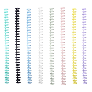 10 Pcs Thực Tế Lược Ràng Buộc Spines Nhựa Lược Ràng Buộc 30 Vòng Xoắn ốc Ràng Buộc Cuộn Dây Cho Sinh Viên Giáo Viên