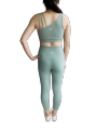 Wander Leo Lylia Yoga Bra in Green. 