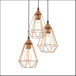 EGLO TARBES Pendant Lights (Pendant Luminaire Plastic Black)