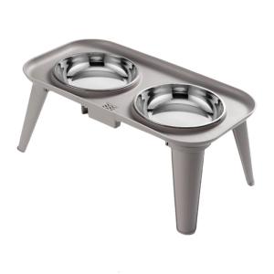 Stainless Bowls Raised Feeder Water Dishes for Dog With Neck Relief Design For Large Dog
