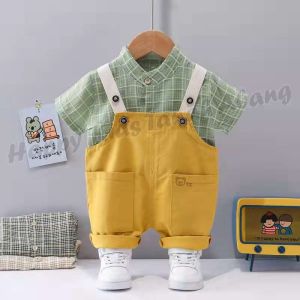 Baju Kodok/Kemeja anak laki-laki/kemeja Balita/pakaian anak laki-laki /Setelan overall anak laki-laki kekinian