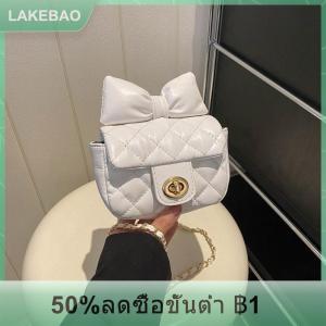 【LAKEBAO】 กระเป๋าสะพายไหล่สุดหรูจากนักออกแบบขนาดเล็กสำหรับเด็กผู้หญิงวัยหัดเดินกระเป๋าถือมีโบว์สีชมพูน่ารักสำหรับเด็กผู้หญิงตัวเล็ก