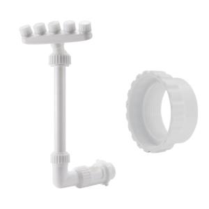 Swimming Pool Water Fountains with 5 Nozzles Adjustable Pool Sprays Coolers Pool Waterfall Sprayers for Fish Pond Garden