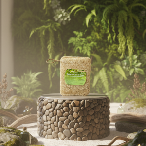 KB Miếng Rửa Bát Xơ Mướp Hình Chữ Nhật -  Size M 8*11 - Rửa Sạch Chén Bát  An Toàn Cho Da