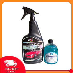 Dung Dịch Nước Tẩy Rửa Không Chạm Tẩy Lốc Máy Dầu Nhớt Rỉ Sét Đầu Bò Xe Máy 3x Super Clean Và Ocean dùng trên nhiều bề mặt không đen nhôm