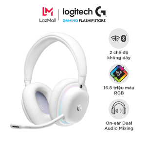 Tai nghe gaming không dây Logitech G735 Aurora - Bluetooth & Lightspeed RGB tương thích PC Mac sạc USB-C