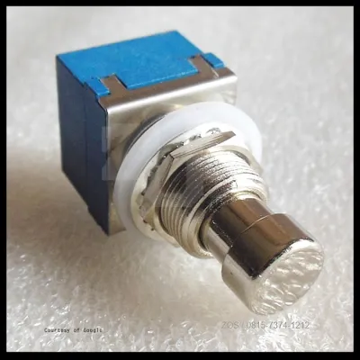 Saklar Switch Pedal Effects Injak Foot Push 3PDT 9 Pin Bypass Blue