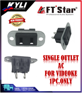 FT STAR [KYLI]-1 gang AC Outlet chassis type single AC outlet panel Mount