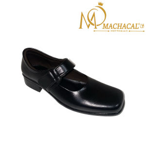 Sepatu Paskibra Pantofel Wanita Hak 3cm Dinas Polri TNI KOWAL KOWAD Bahan Kulit Hitam