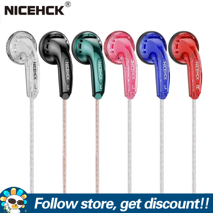 NiceHCK YD30 Earphones 3.5mm HIFI Music Wired Earbuds 15.4mm Dynamic