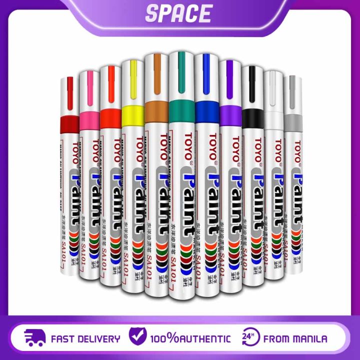 11 Colors TOYO Paint Marker Pen Original Motorcycle Waterproof Rubber