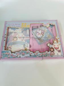 Paket Gift Box 5in1 Set Tema White Bear And Girl Buku Catatan Diary
