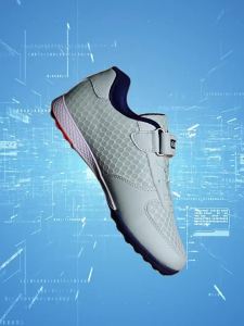 Childrens soccer shoes with cleats mesh surface no-lace Velcro for teenagers boys and girls student training shoes wholesale