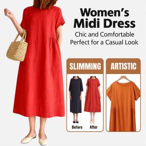 Womens Plus Size Elegant Maxi Skirt Loose And Covered With Cotton Knee Length M-4XL Womens Maxi Skirt