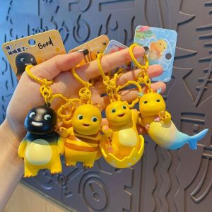 SOTOP ผึ้งตัวโต พวงกุญแจรูปมังกรนม การ์ตูนลายการ์ตูน มินิมินิ ที่แขวนถุงนมลายมังกร แฟชั่นสำหรับผู้หญิง น่ารักน่ารักๆ ตุ๊กตามังกรนม สาวๆ