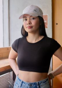 Vied by Mel Round Neck Crop Top