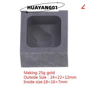 HUAYANG01 [HOT FASHION] เบ้าหลอมแม่พิมพ์แท่งกราไฟท์สำหรับงานหล่อทองเงิน