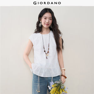 GIORDANO Women Shirt Pure Cotton Stitched Shirt Casual Stylish Trendy Elegant Comfortable Fashion Classic Modern 18346714