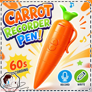 Carrot Recorder Pen 60-Second Voice Recorder Electronic Sound Toy Electronic Graffiti Ballpoint for Students