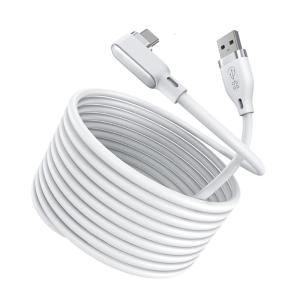 สายเคเบิลหูฟังวีอาร์ยาว5เมตรเพิ่มเติม5Gbps ส่งแผนทนต่อการงอโดยตรงชุดค้นหาสัญลักษณ์ขนาดเล็ก