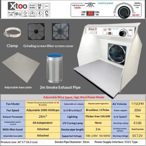 ortable Foldable Airbrush Spray Booth Tabletop Model Paint Spraying Box with Exhaust Fan Hobby Coloring & Woodworking Sanding Dust Box
