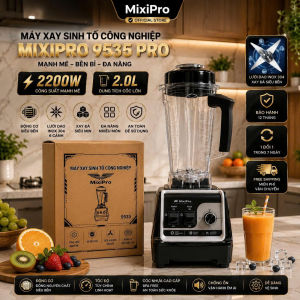 Máy Xay Sinh Tố Công Nghiệp MIXIPRO 9535 PRO 2200W Cối 2L Lưỡi Dao Inox 304 6 Cánh Xay Đá Xay Thực Phẩm Đa Năng