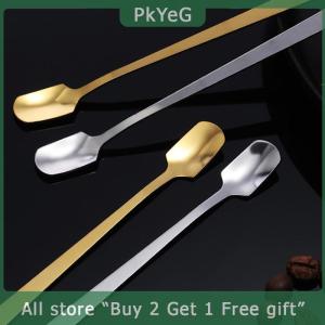 [COD] PkYeG KITCHEN 1PCS Stainless Steel Long Handle Ice Spoon Tableware For Coffee Tea Ice Cream Dessert Stirring Spoons Scoop