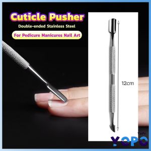 YP Stainless Steel Cuticle Shirker Trimmer Metal Double-Ended Finger Dead Skin Push Nail Tool