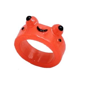 Đầy màu sắc sáng ếch Vòng cho phụ nữ phim hoạt hình ngộ nghĩnh đáng yêu động vật thẩm mỹ phát sáng trong bóng tối Nhẫn món quà mùa hè
