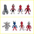 Action Figure ULTRAMAN CHIBI set isi 4 pcs - Miniatur Topper Kue Pajangan Mainan Toy Orb Geed Belial Baltan. 