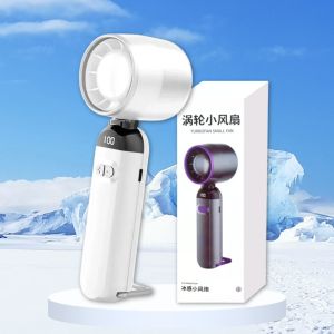 พัดลมมือถือ พัดลมเทอร์โบ พัดลมไอเย็น ปรับความเร็วได้ 100 ระดับ พัดลมมินิ น้ำหนักเบา พัดลมพกพาสะดวก