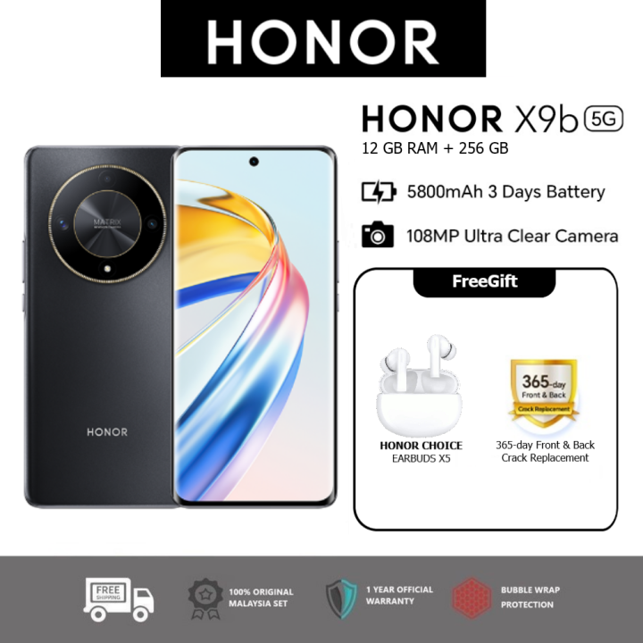 HONOR X9B 5G Smartphone (12GB+8GB RAM + 256GB ROM) 6.78" Ultra-tough ...