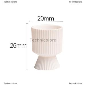 [COD] Technicolore ชุดแจกันทรงเรขาคณิตจำลองขนาดเล็ก10ชิ้นสำหรับตกแต่งบ้านโมเดลกระถางต้นไม้สีเขียวจัดวางดอกไม้10ชิ้น