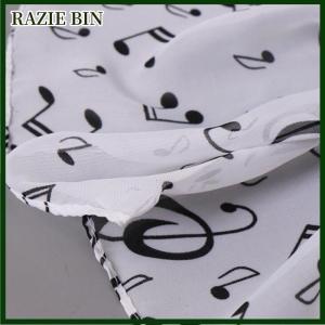 RAZIE BIN Womens Fashion Scarves Musical Note Print Ladies Soft Chiffon Infinity Scarf New