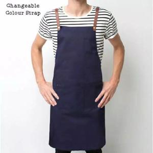 Monolog Apron Celemek Masak Polos Waiters Restyle Tali Ganti Pria Wanita Original