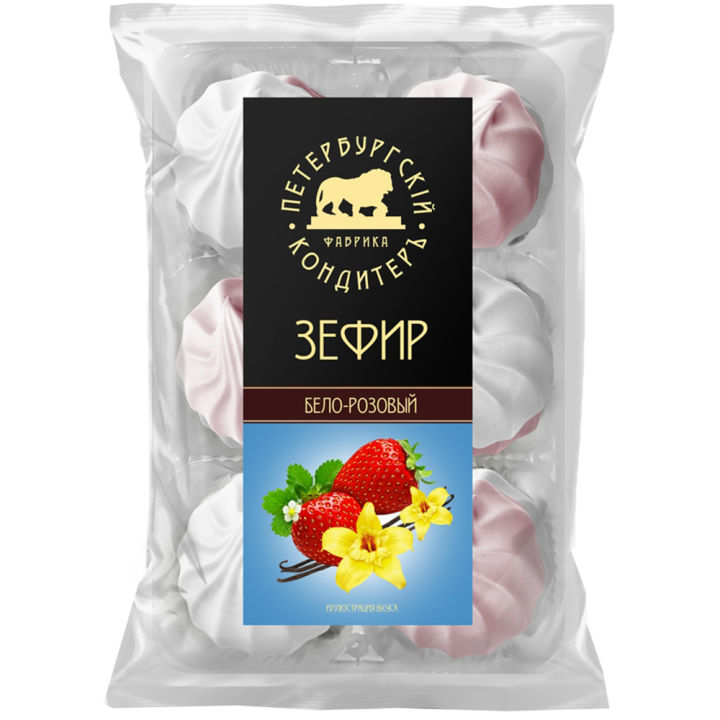 ПЕТЕРБУРГСКИЙ КОНДИТЕР Зефир бело-розовый 310грамм | Lazada.co.th