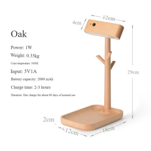 【SG In Stock】 Entrance Welcome Lamp Human Body sensor Light Key Storage Rack Jewelry Rack Solid Wood Tray The Desktop Storage Tray Night Light At The Head Of The Bed Gift Lamp
