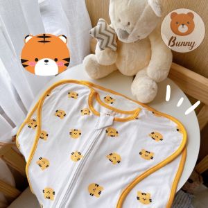 Nhộng Chũn Cho Bé Quấn Chũn BUNNY Cao Cấp Túi Ngủ Cho Bé Ngon Giấc Ủ Kén Sơ Sinh Vải Dệt Kim Cotton Mềm Mại Thấm Mồ Hôi