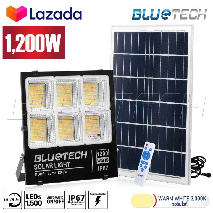 Bluetech USA ไฟโซล่าเซลล์ 1200วัตต์ แบตเตอรี่ 36000mAh