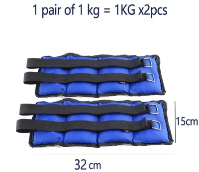【ready stock】 Sports sandbags leggings sandbags running training ankle weight wrist sandbags adjustable arms legs running