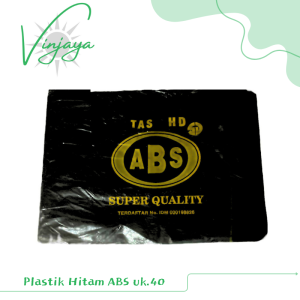 PLASTIK HITAM MERK ABS UK.40 TEBAL GOOD QUALITY