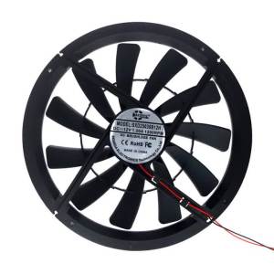 แฟนเคสพีซีขนาด 250 มม. x 30 มม. ไหลลมสูง: 12V 120CFM เงียบ 40dBA ลูกปืนคู่ Molex พร้อมตะแกรง 25 ซม. และอุปกรณ์ติดตั้ง