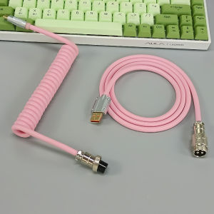 ⚡【Ready stock】FREE Shipping+COD⚡ Coiled Cable for Mechanical Keyboard Custom Coiled Cable Wire USB Type C Charger For Keychron